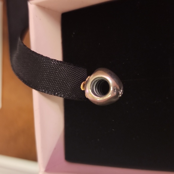 Pandora Apple of My Eye charm with 14k gold leaves - Picture 4 of 4